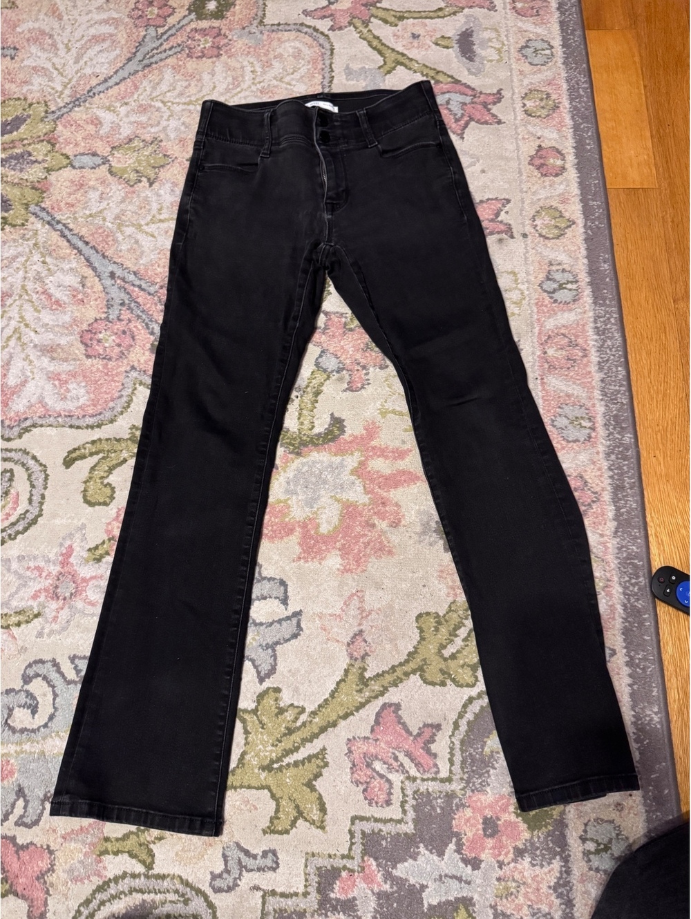 Nine West cotton curvy bootcut black jeans